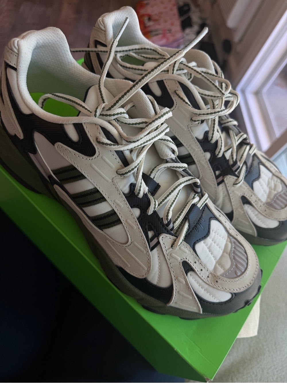 Ivy Park unisex Athletic Sneakers in White and Black - Modern Trail Style
